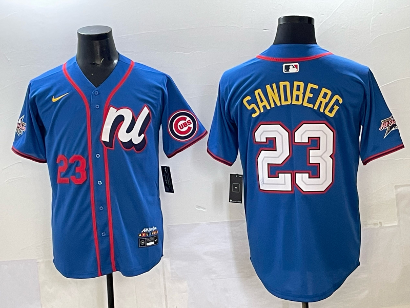 Men Chicago Cubs #23 Sandberg blue Nike MLB All Star 2025 Jersey 03->chicago cubs->MLB Jersey